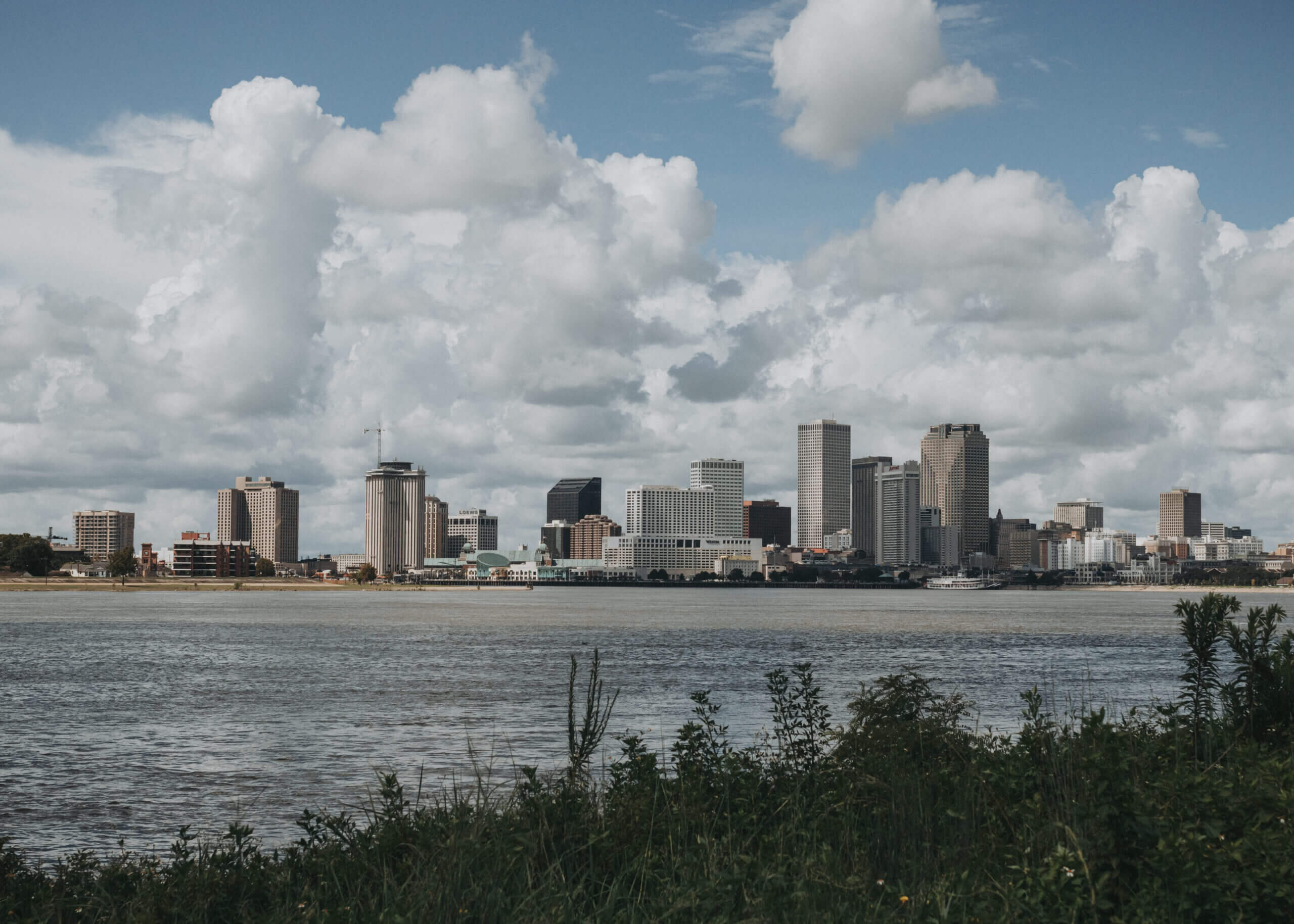 waterfront of New Orleans from the historic 4th ward.