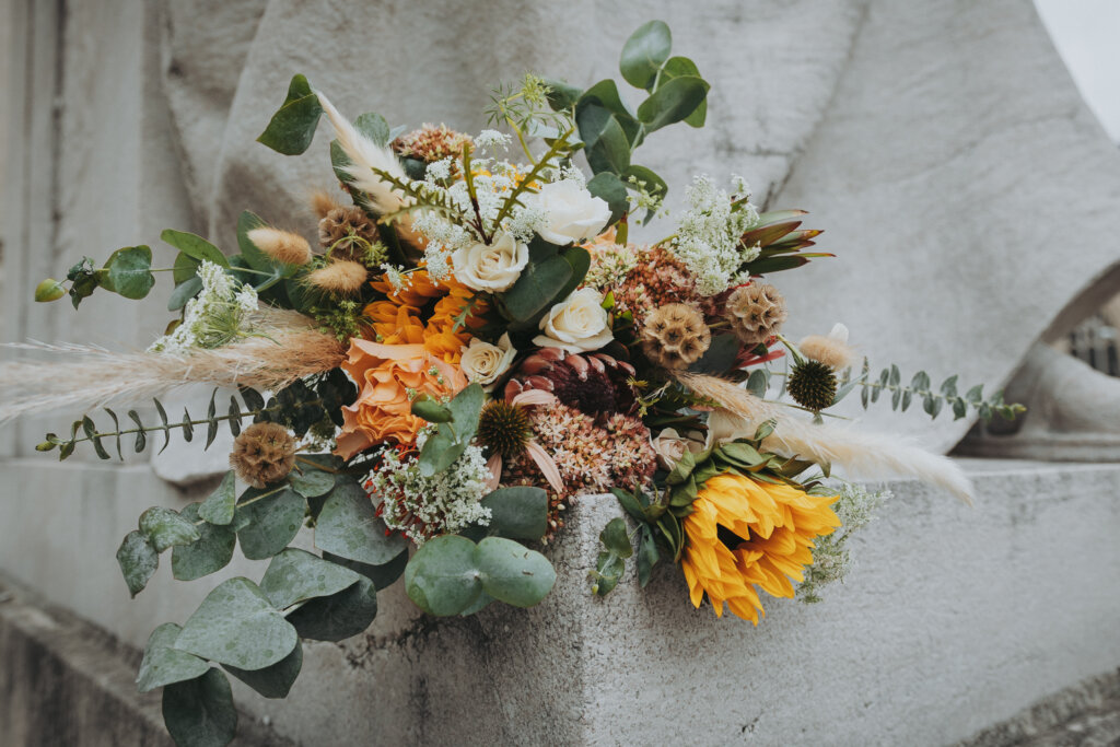 Bouquet at the Shelby County Courthouse, shot by Wandering Creative